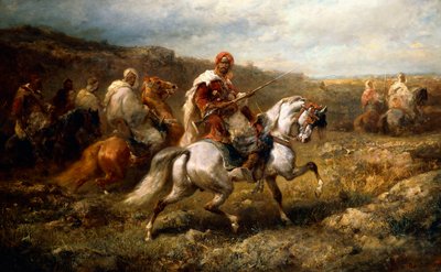 Bedouins on Route by Adolf Schreyer