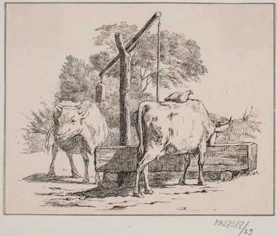 The Hen and the Cow by Johan Adolph Kittendorff