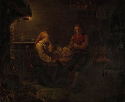The Sick Child by Adolph Tidemand