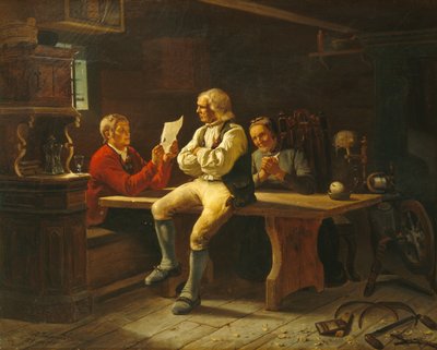 Letter from America by Adolph Tidemand