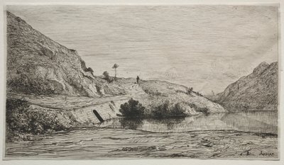 Banks of the Rhone. 1865 by Adolphe Appian