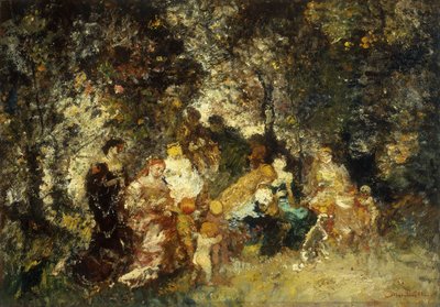 Fete Champetre by Adolphe Joseph Thomas Monticelli