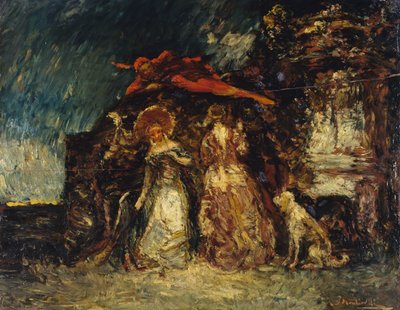 Mephistopheles by Adolphe Joseph Thomas Monticelli