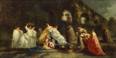 The Festival of Flora by Adolphe Joseph Thomas Monticelli