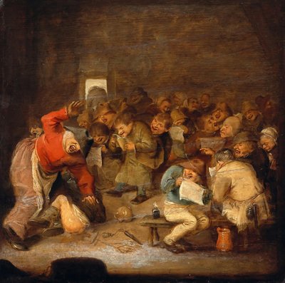 The School by Adriaen Brouwer