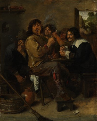 The Smokers by Adriaen Brouwer