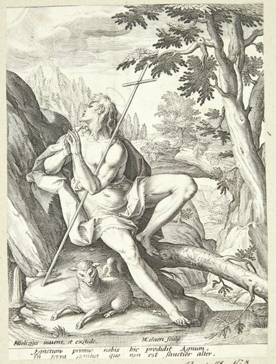 John the Baptist in the Wilderness by Adriaen Collaert