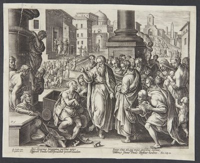 St. Paul Heals a Cripple in Lystra by Adriaen Collaert