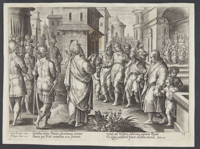 St. Paul Preaching in Rome by Adriaen Collaert