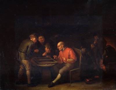 Flemings Playing Dice by Adriaen Jansz. van Ostade