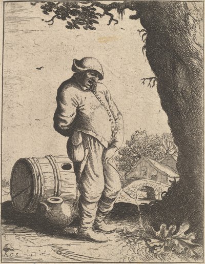 The Pissing Man, 1610-85 by Adriaen Jansz. van Ostade