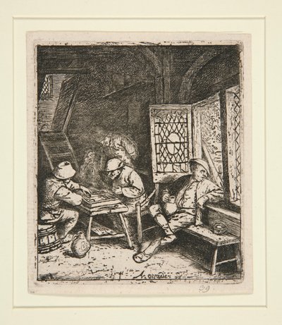 The Backgammon Players by Adriaen van Ostade