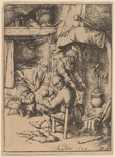 The Pater Familias by Adriaen van Ostade