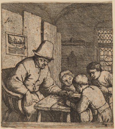 The Schoolmaster by Adriaen van Ostade