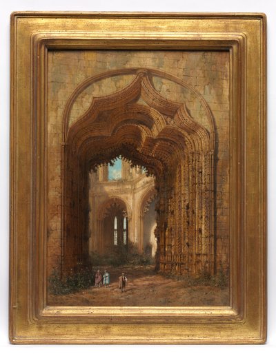 Ruined Church by Adrien Dauzats
