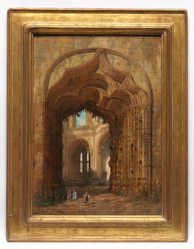 Ruined Church, c.1840 by Adrien Dauzats