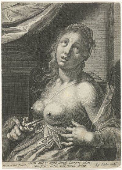 Suicide of Lucretia by Egidius  Sadeler (II)