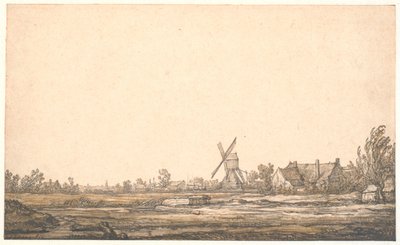 Landscape with a Mill by Aelbert Cuyp