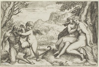 Love Conquers All by Agostino Carracci
