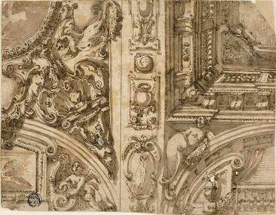 Illusionistic Ceiling Decoration by Agostino Mitelli