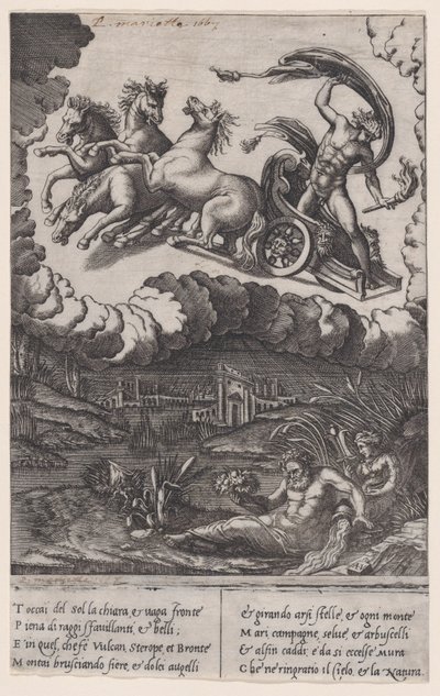 Phaeton by Agostino Veneziano