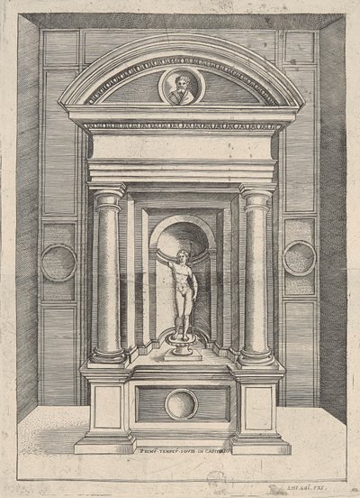 Primum Tenplum Iovis in Capitolio by Agostino Veneziano