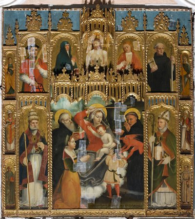 Polyptych of Our Lady of Help by Agostino da Casanova