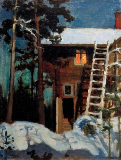 Kalela in Winter by Akseli Valdemar Gallen Kallela