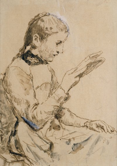 Reading Girl by Albert Anker