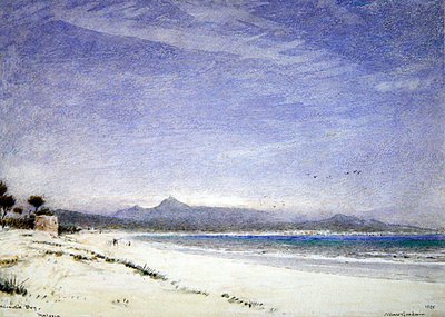 Alcudia Bay, Majorca by Albert Goodwin