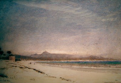 Alcudia Bay, Majorca by Albert Goodwin