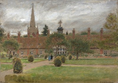 Long Alley Almshouses, Abingdon by Albert Goodwin