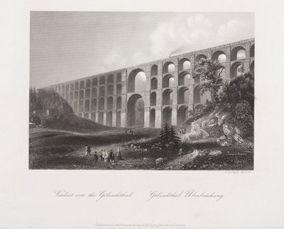 Viaduct Over the Golzschthal, Saxony by Albert Henry Payne