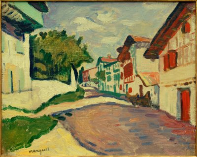 A. Marquet, Sunny Street in Ciboure by Albert Marquet