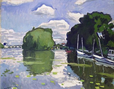 The Seine at Poissy by Albert Marquet