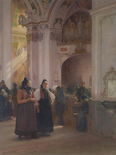 The End of Mass in Einsiedeln by Albert Pierre Dawant