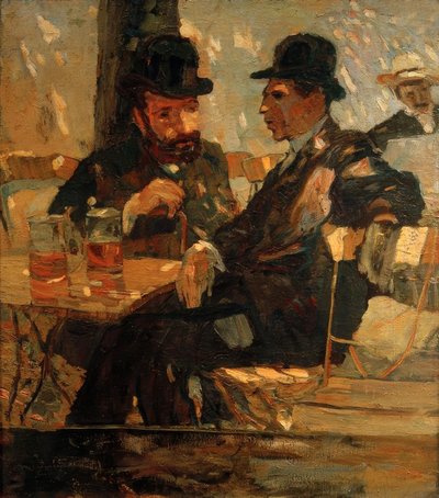 In the Beer Garden by Albert Weisgerber