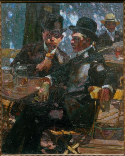 In the Beer Garden by Albert Weisgerber