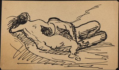 Reclining Nude by Albert Weisgerber
