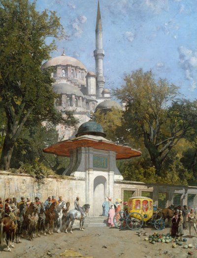 A Mosque by Alberto Pasini