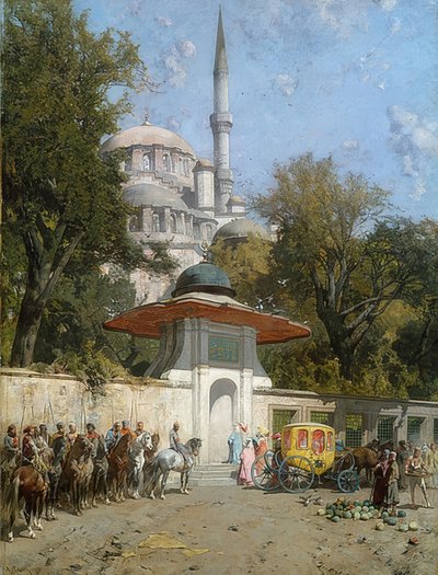 A Mosque. 1872 by Alberto Pasini