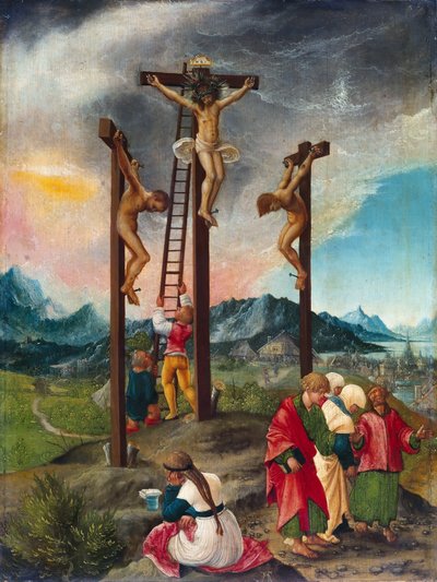 Christ on the Cross Between the Thieves by Albrecht Altdorfer