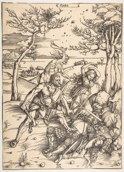 Hercules Conquering the Molionide Twins by Albrecht Dürer