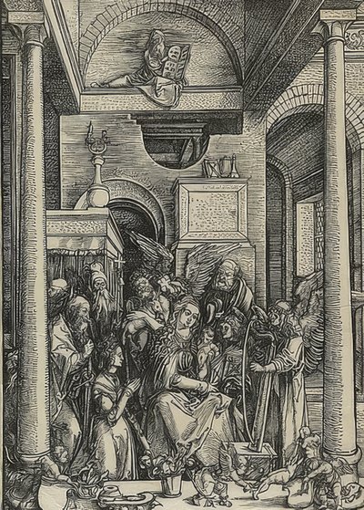 Life of Mary: Veneration of Mary. 1502 by Albrecht Dürer