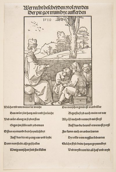 The Schoolmaster by Albrecht Dürer