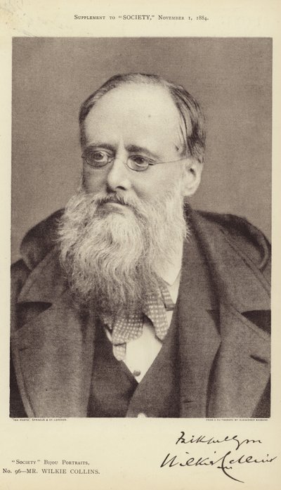 Portrait of Wilkie Collins by Alexander Bassano