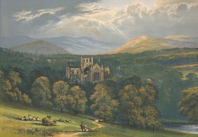 Melrose Abbey by Alexander Francis Lydon