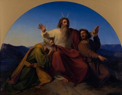 Moses, Aaron and Hur, 1837 by Alexander Heubel