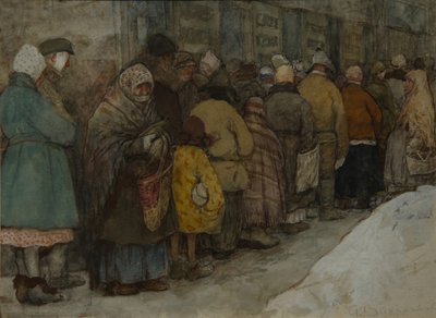 The Queue by Alexander Ivanovich Vakhrameyev