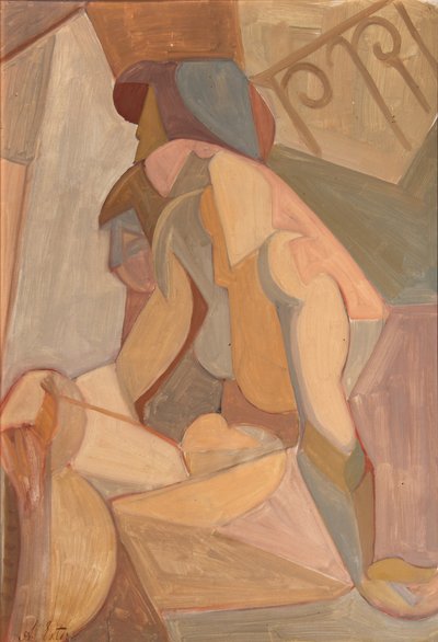 Two Figures, End 1920s by Alexandra Alexandrowna Exter